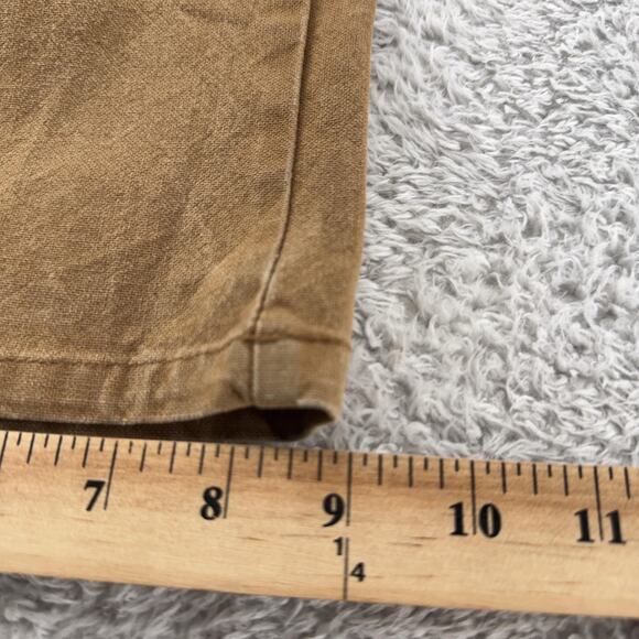Dickies Carpenter Pants Mens 37x30 Brown Distressed Workwear Utility Canvas - Picture 11 of 12